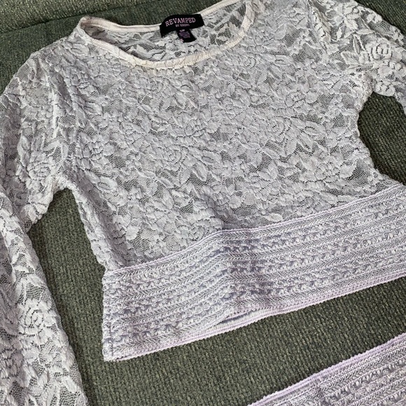 Two piece lace, mermaid style skirt set - Picture 4 of 5